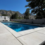 foam-insulated backyard pool built by pool contractors in Utah County, 20 ft by 45 ft.