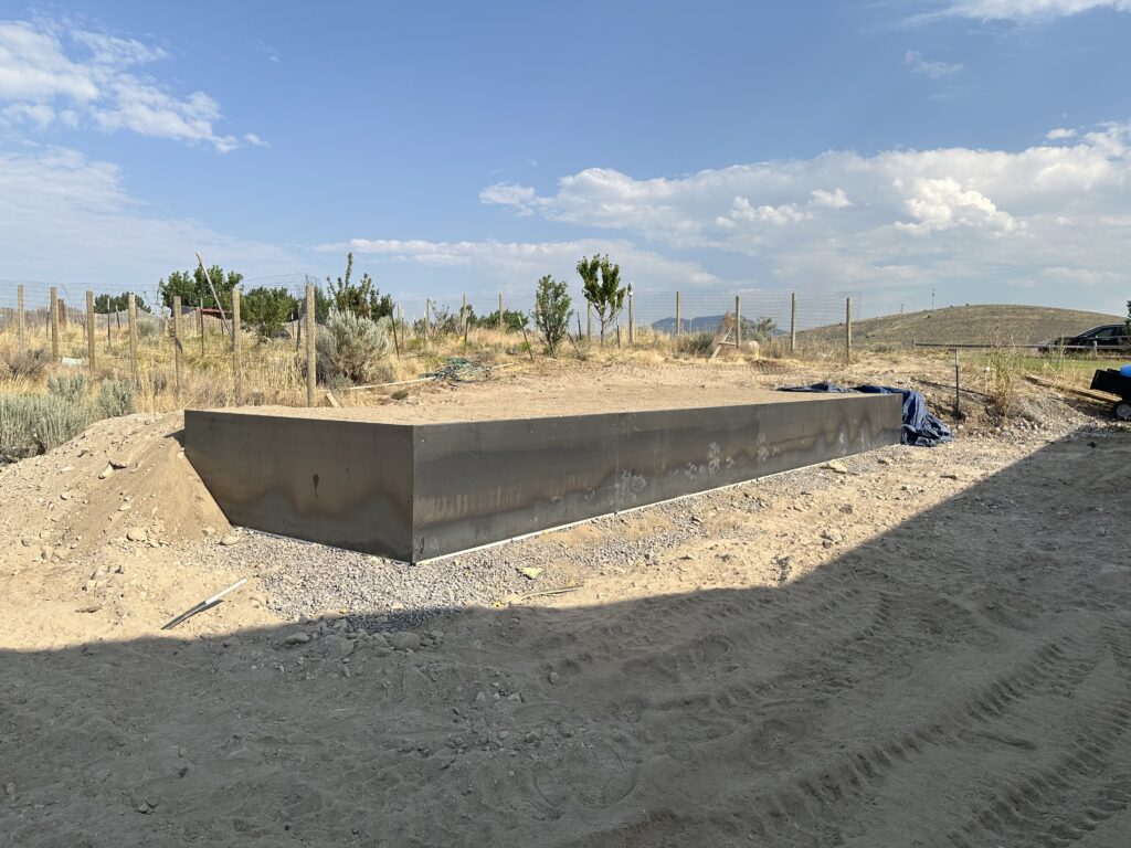 Foam Retaining wall with Steel Finish, this only took our team 2 days to finish!