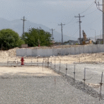 123 Built foam retaining wall installation mid-phase at a Grantsville multi-family site