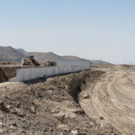 EPS foam retaining walls installed across three apartment lots in Grantsville before stucco finish
