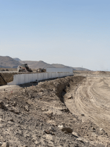 EPS foam retaining walls installed across three apartment lots in Grantsville before stucco finish